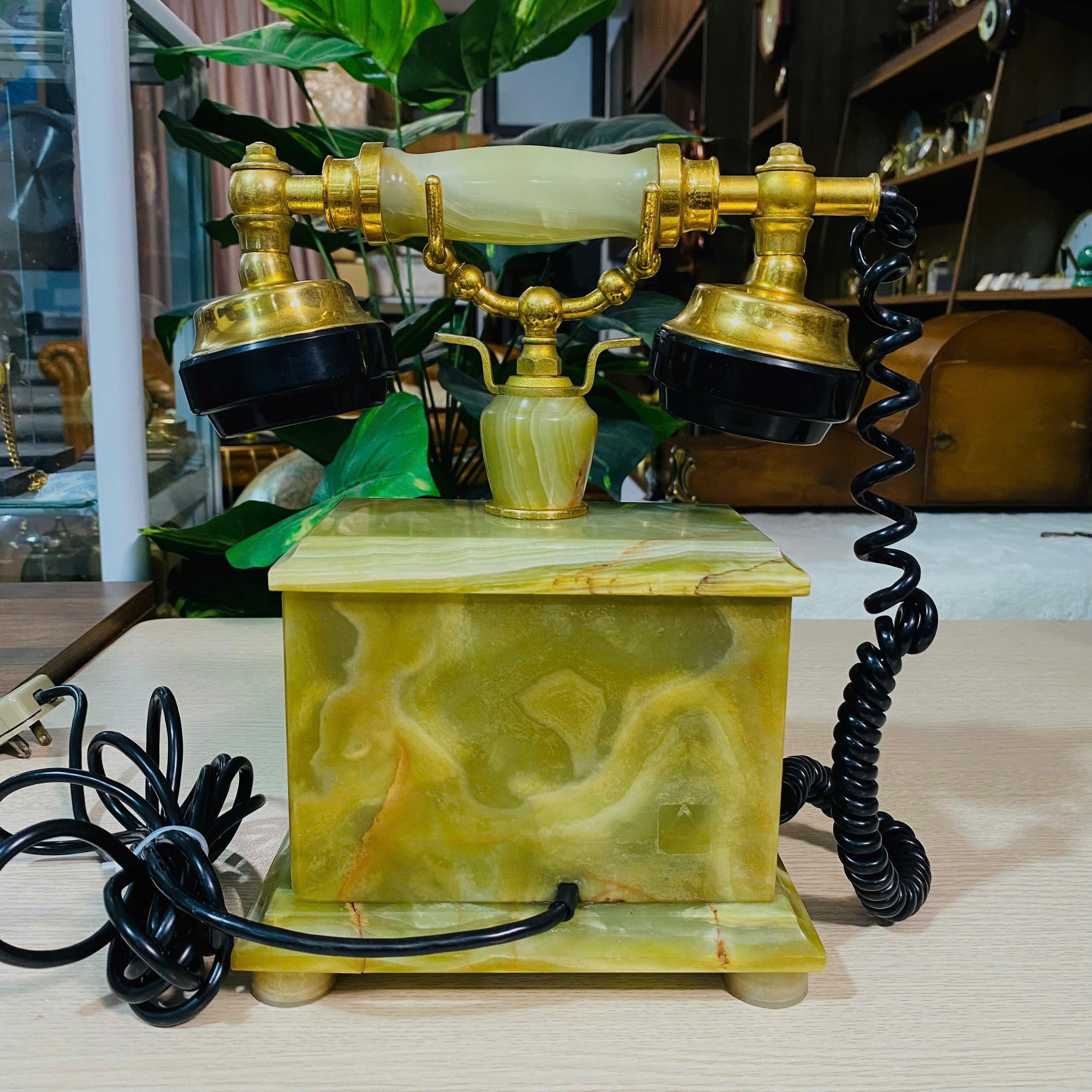Điện thoại để bàn Châu Âu đá cẩm thạch