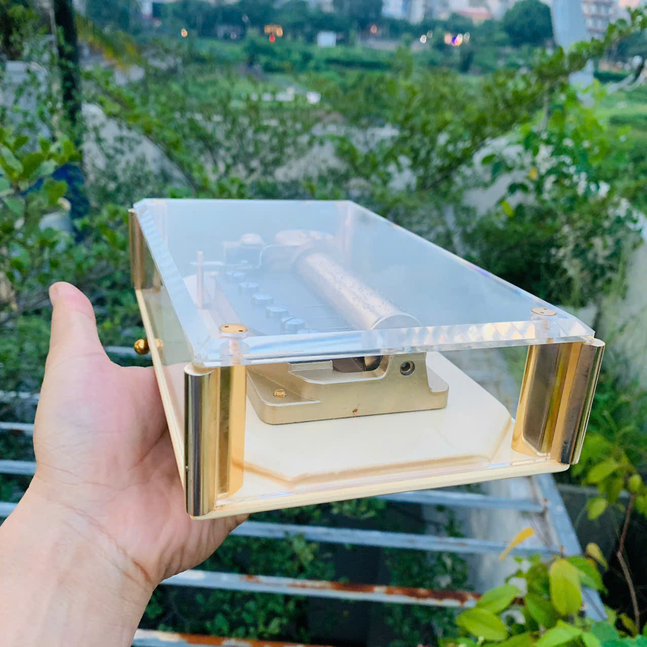 Hộp nhạc Sanyo Orpheus 50 nốt, chơi 2 bản nhạc nổi tiếng