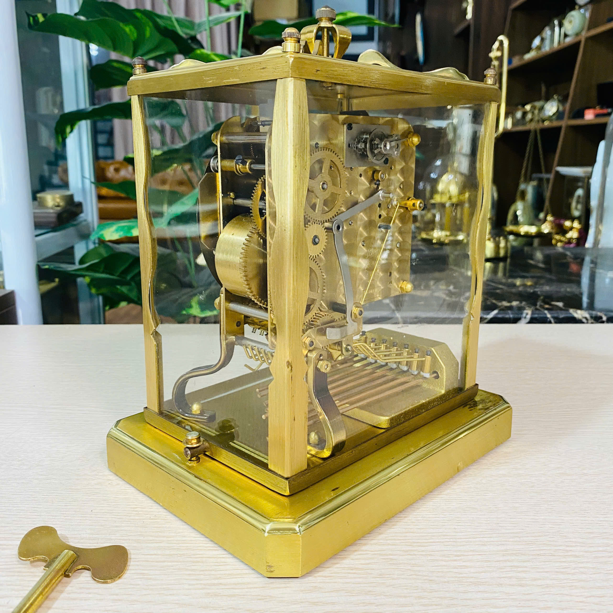 Đồng hồ để bàn Schatz 8 gông 8 búa 3 bản đẹp xuất sắc