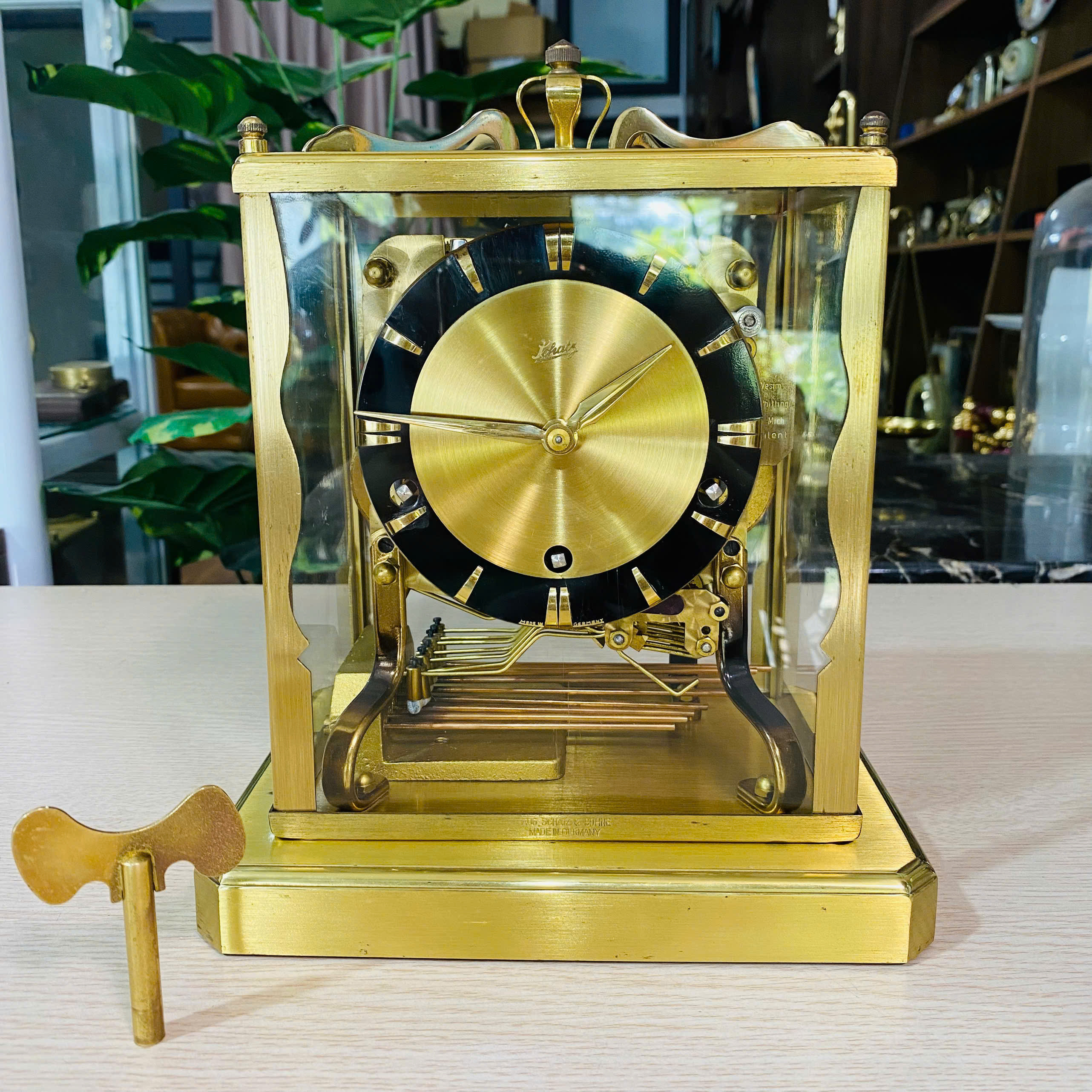 Đồng hồ để bàn Schatz 8 gông 8 búa 3 bản đẹp xuất sắc