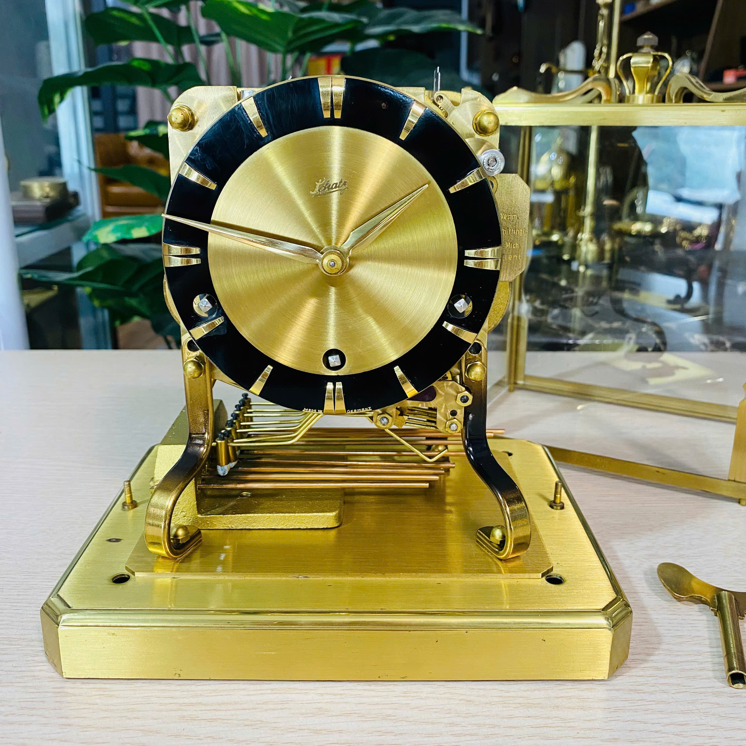 Đồng hồ để bàn Schatz 8 gông 8 búa 3 bản đẹp xuất sắc