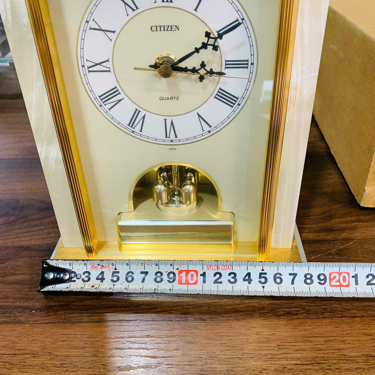 Đồng hồ để bàn Citizen đá ngọc Onyx , new full box