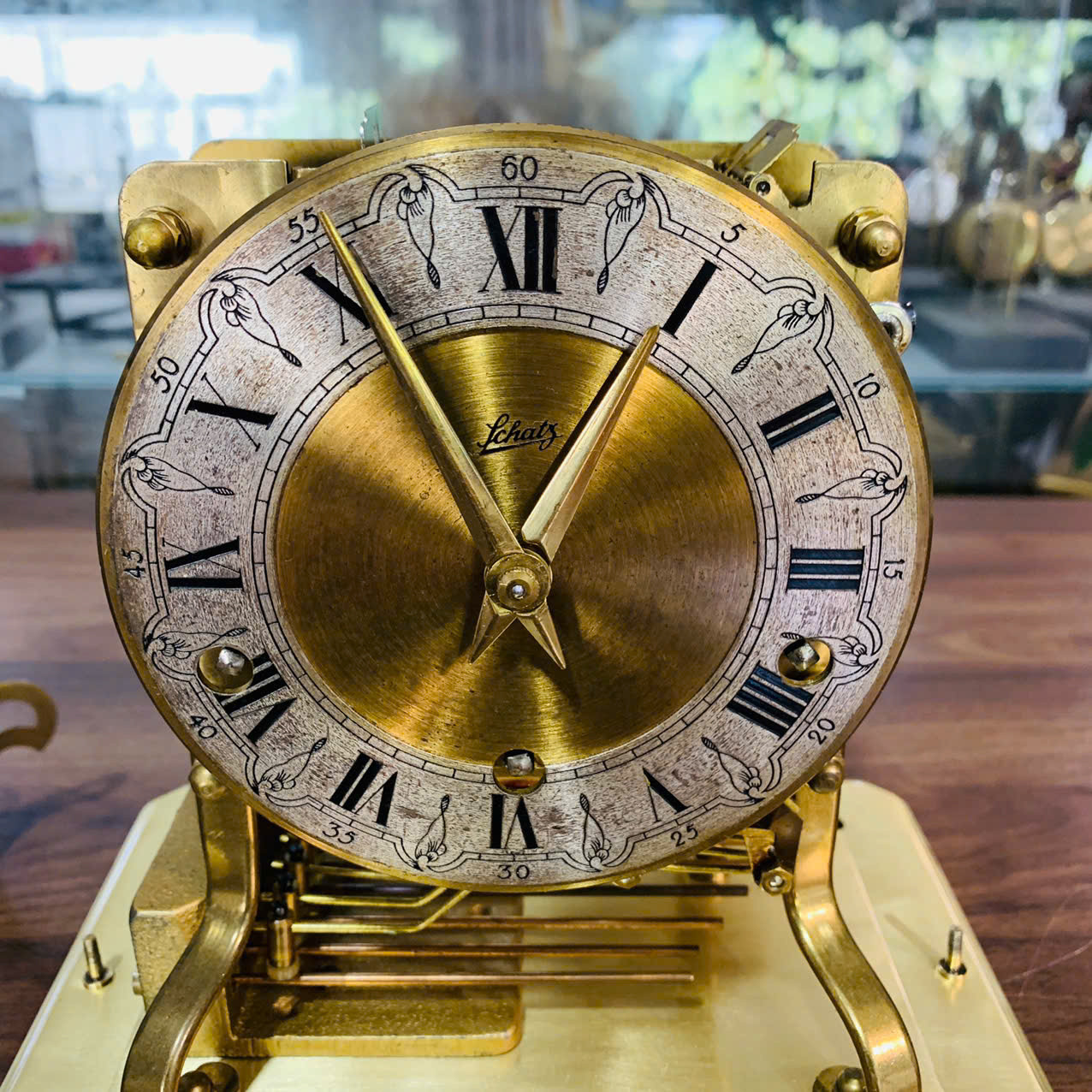 Đồng hồ để bàn Schatz 8 gông 8 búa 3 bản nhạc