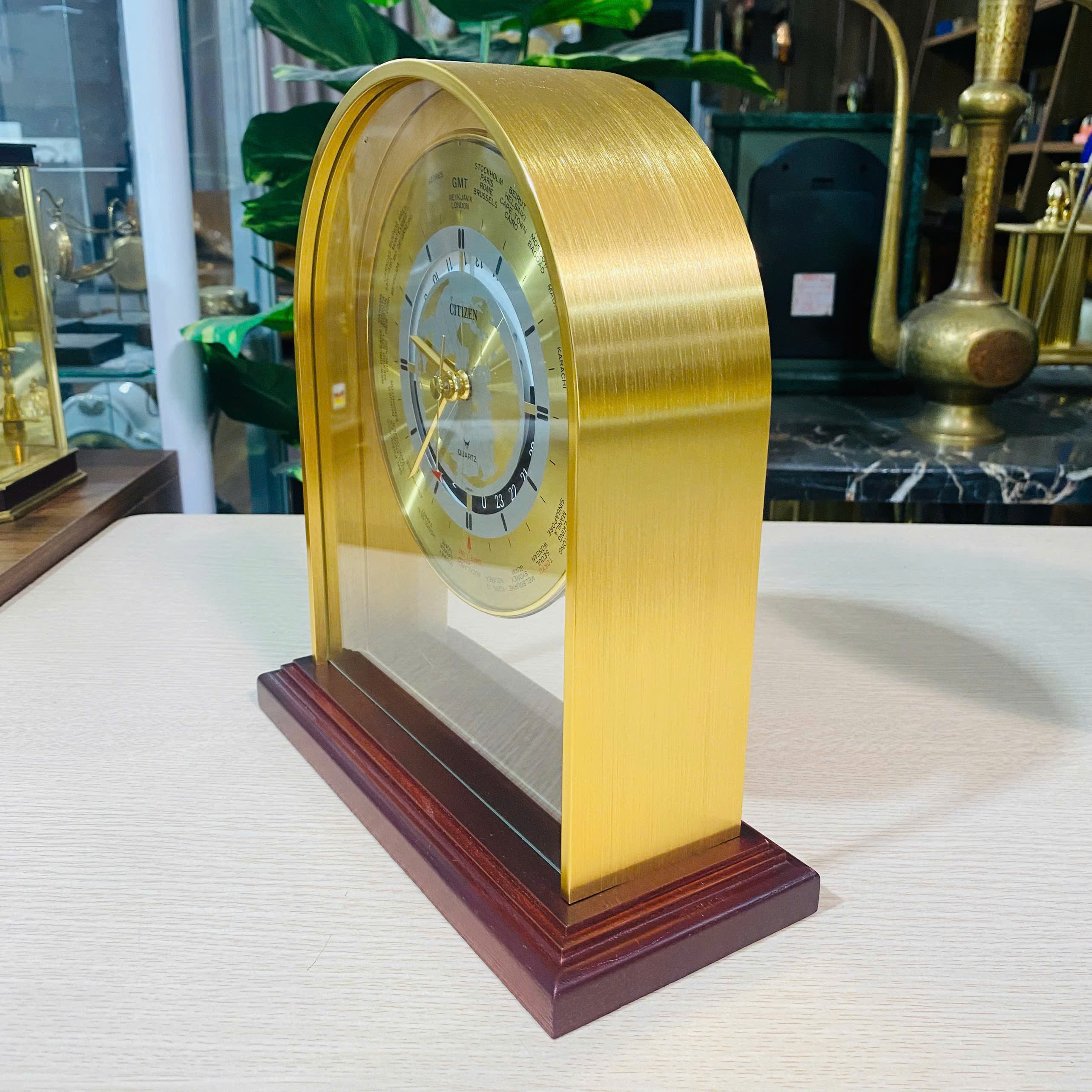 Đồng hồ để bàn Citizen mới, full hộp sổ