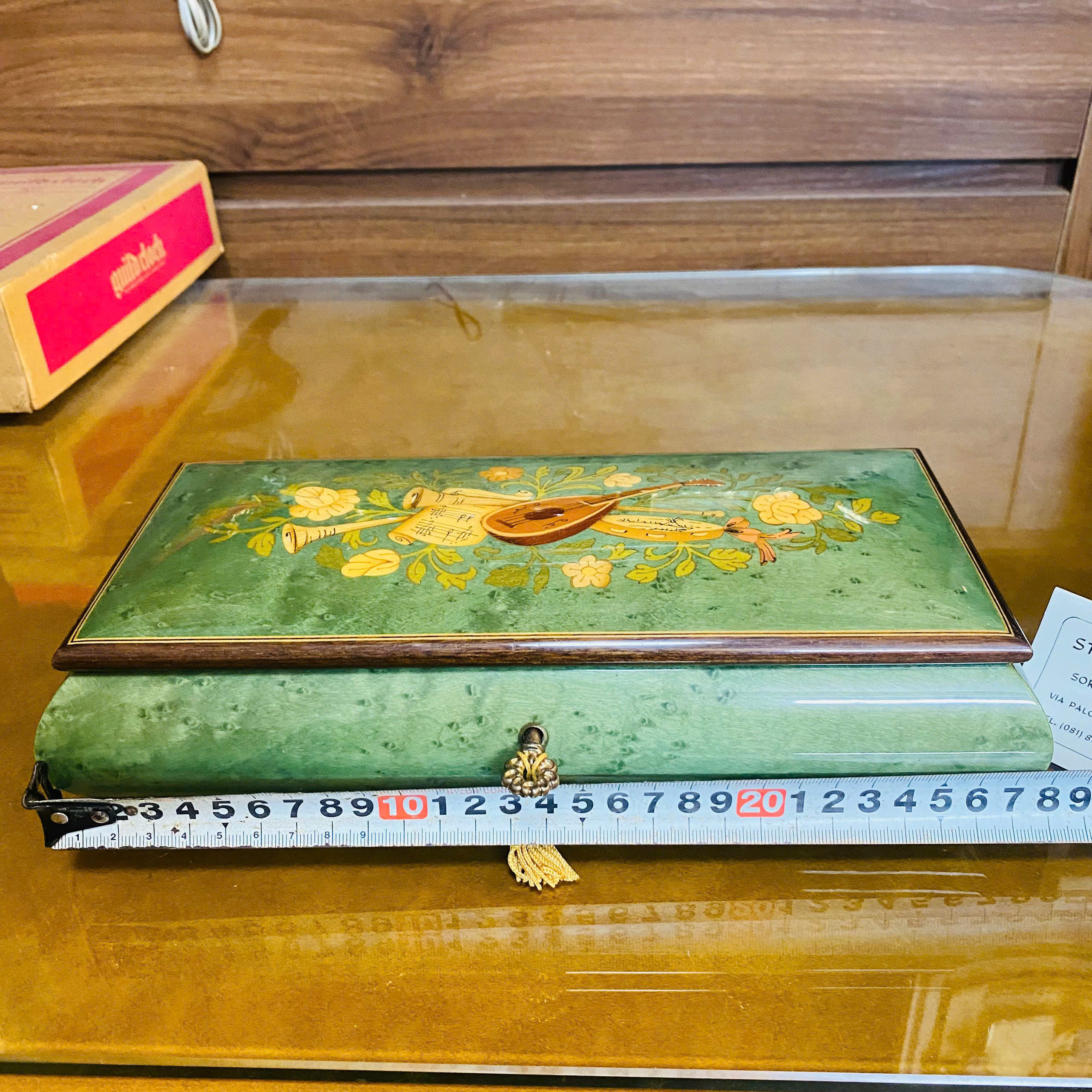 Hộp nhạc đựng đồ trang sức gỗ Italy