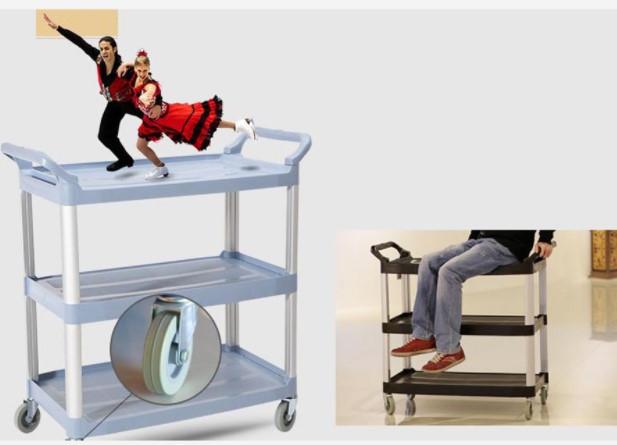 Xe đẩy thức ăn ba tầng nhựa AF08161A