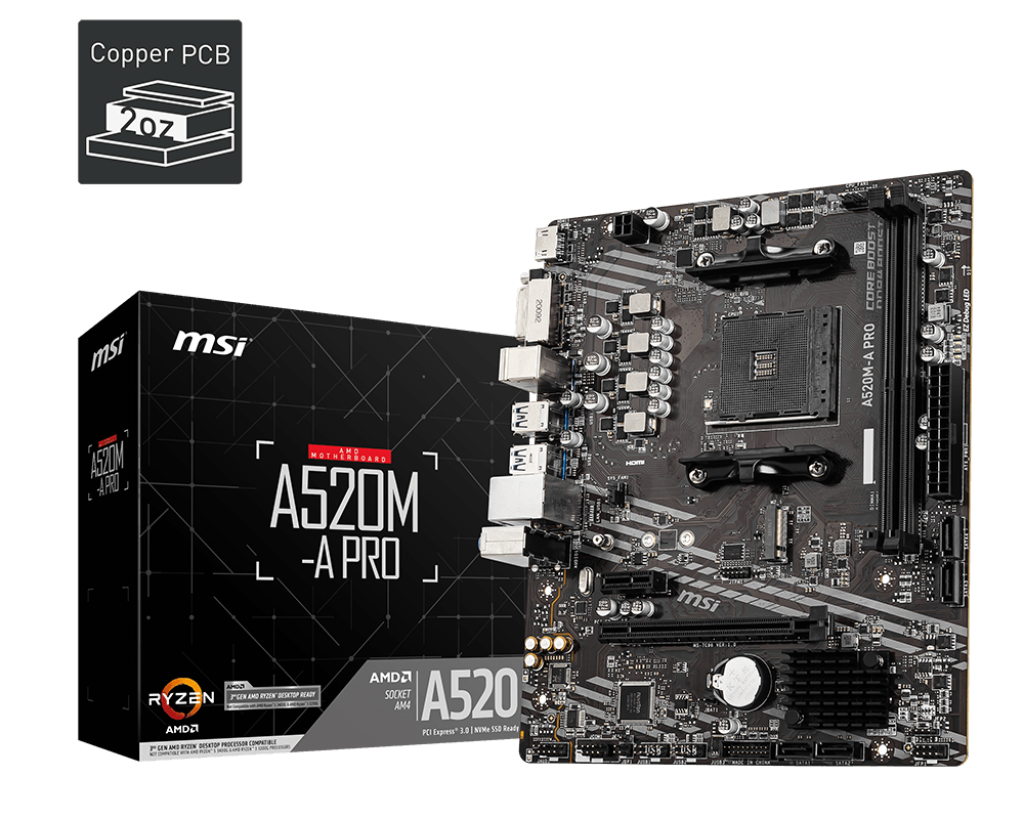 Mainboard MSI A520M-A PRO - MBC