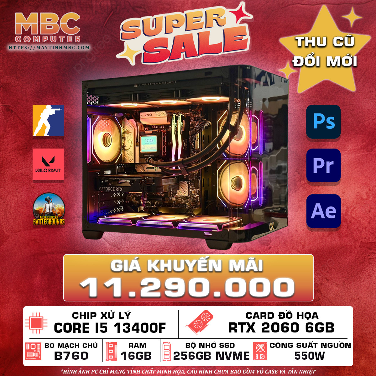 PC GAMING I5 13400F - RTX 2060 6GB