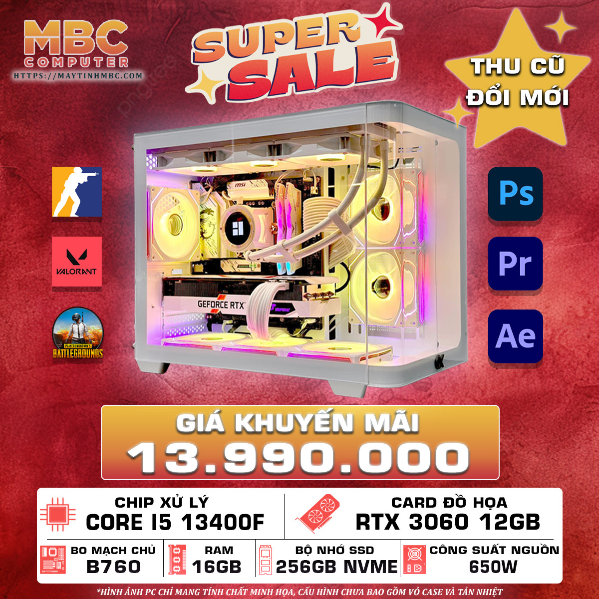 PC GAMING I5 13400F - RTX 3060 12GB