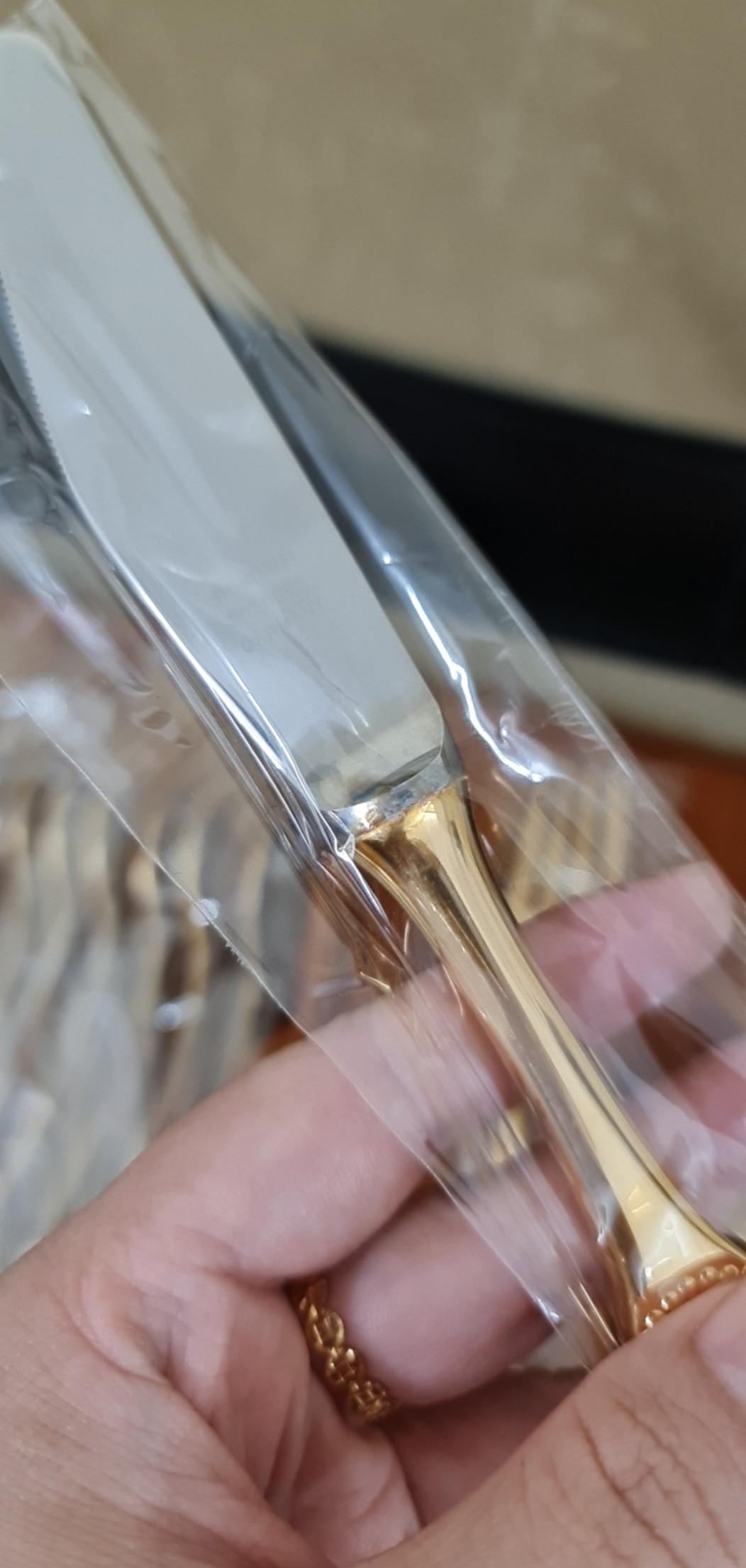 Vali bộ muỗng đĩa quý tộc mạ vàng 24K