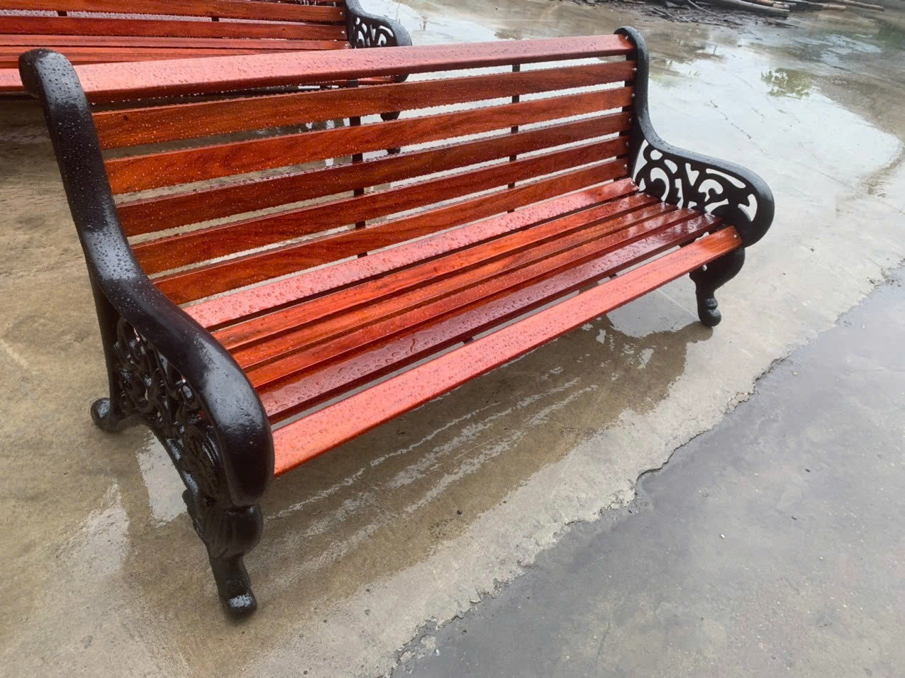 Ghế công viên có tựa ngoài trời số 05 (dài 1,5m)