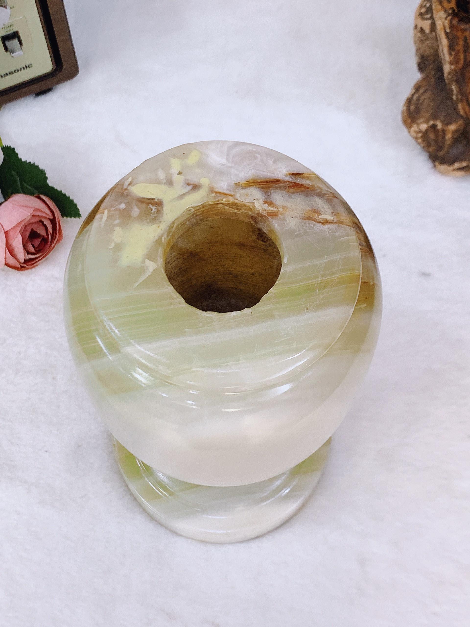 Bình hoa đá cẩm thạch đẹp