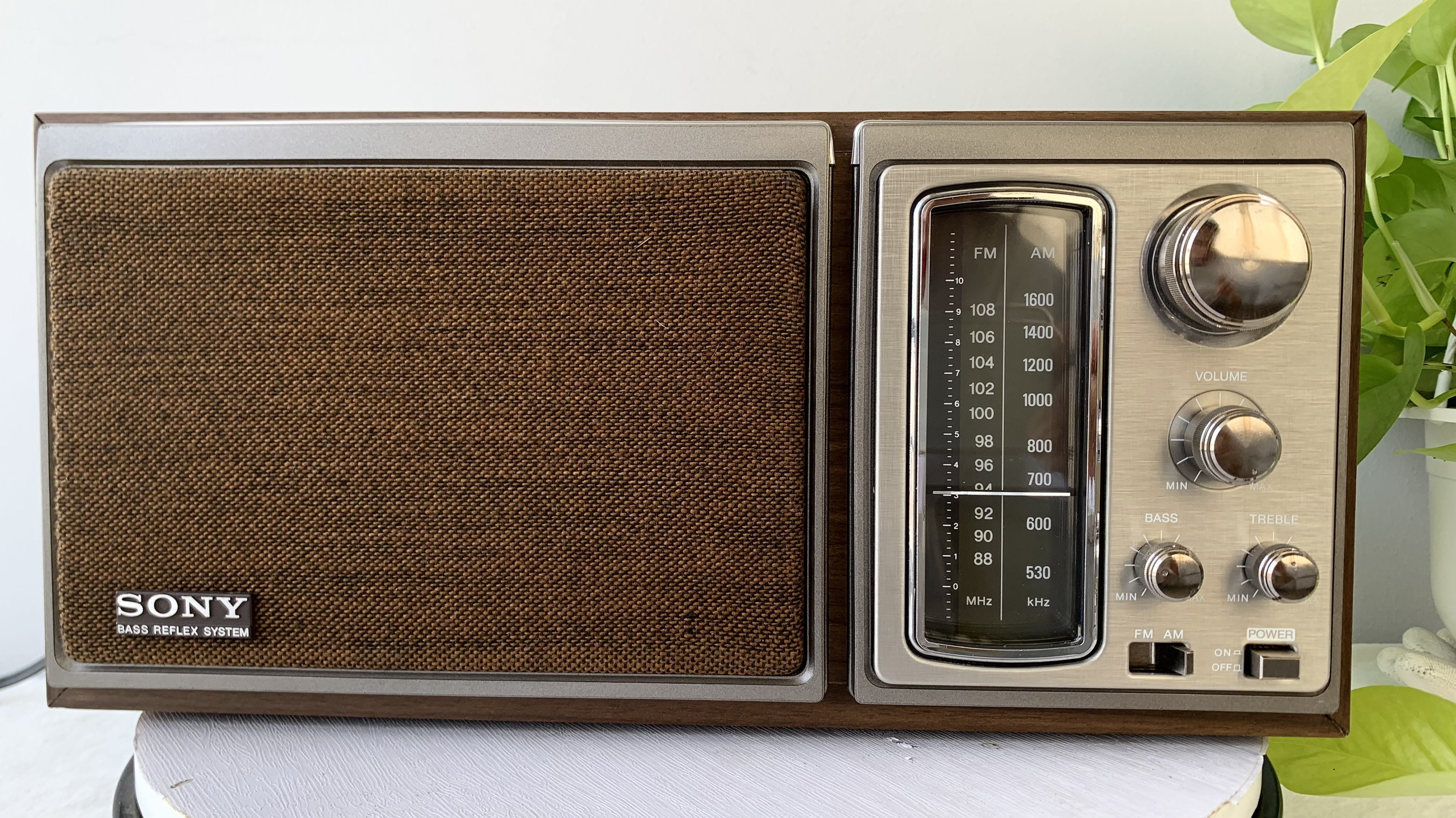 Radio Sony model ICF-9580W bắt sóng AM/FM