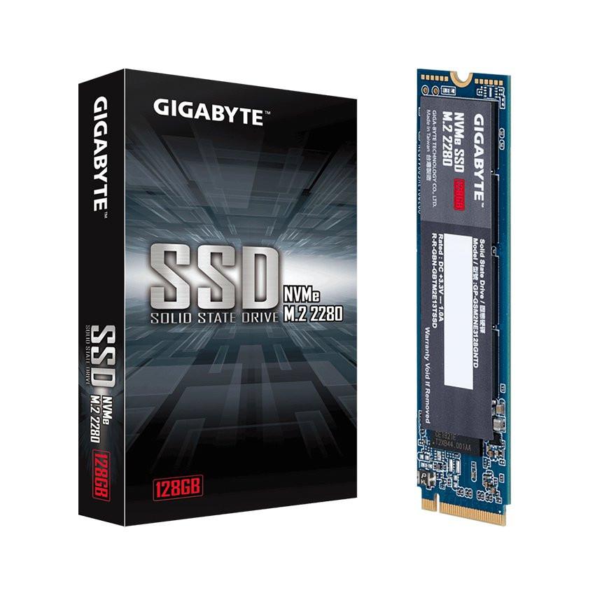Ổ cứng SSD Gigabyte 128GB M.2 2280 PCIe NVMe Gen 3x4 (Đoc 1550MB/s, Ghi 550MB/s)