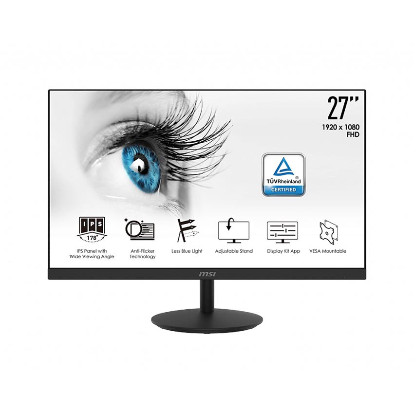Màn hình MSI Pro MP271 (27inch/FHD/IPS/75Hz/5ms/250nits/HDMI+VGA+Audio/Loa)- MBC