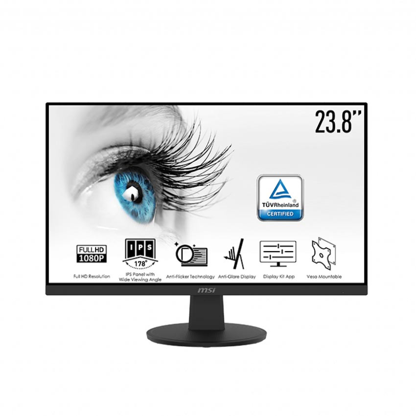 Màn hình MSI Pro MP242V (23.8 inch/FHD/IPS/75Hz/5ms/250nits/HDMI+DSub+Audio/Loa) - MBC
