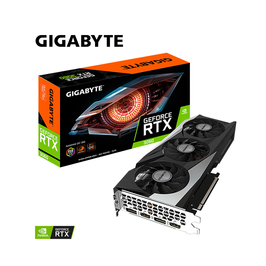 Card màn hình Gigabyte RTX 3060 GAMING OC 12GB-V2 - MBC