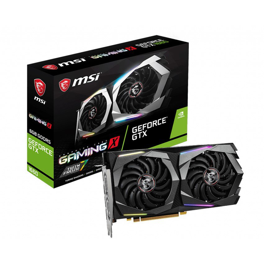 Card màn hình MSI GTX 1660 GAMING X (6GB GDDR5, 192-bit, HDMI+DP, 1x8-pin) - MBC