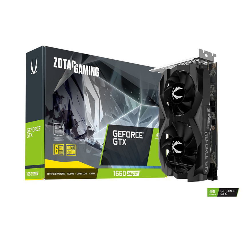 Card màn hình Zotac GTX 1660 Super Twin 6GB (6GB GDDR6, 192-bit, HDMI+DP, 1x8-pin) - MBC