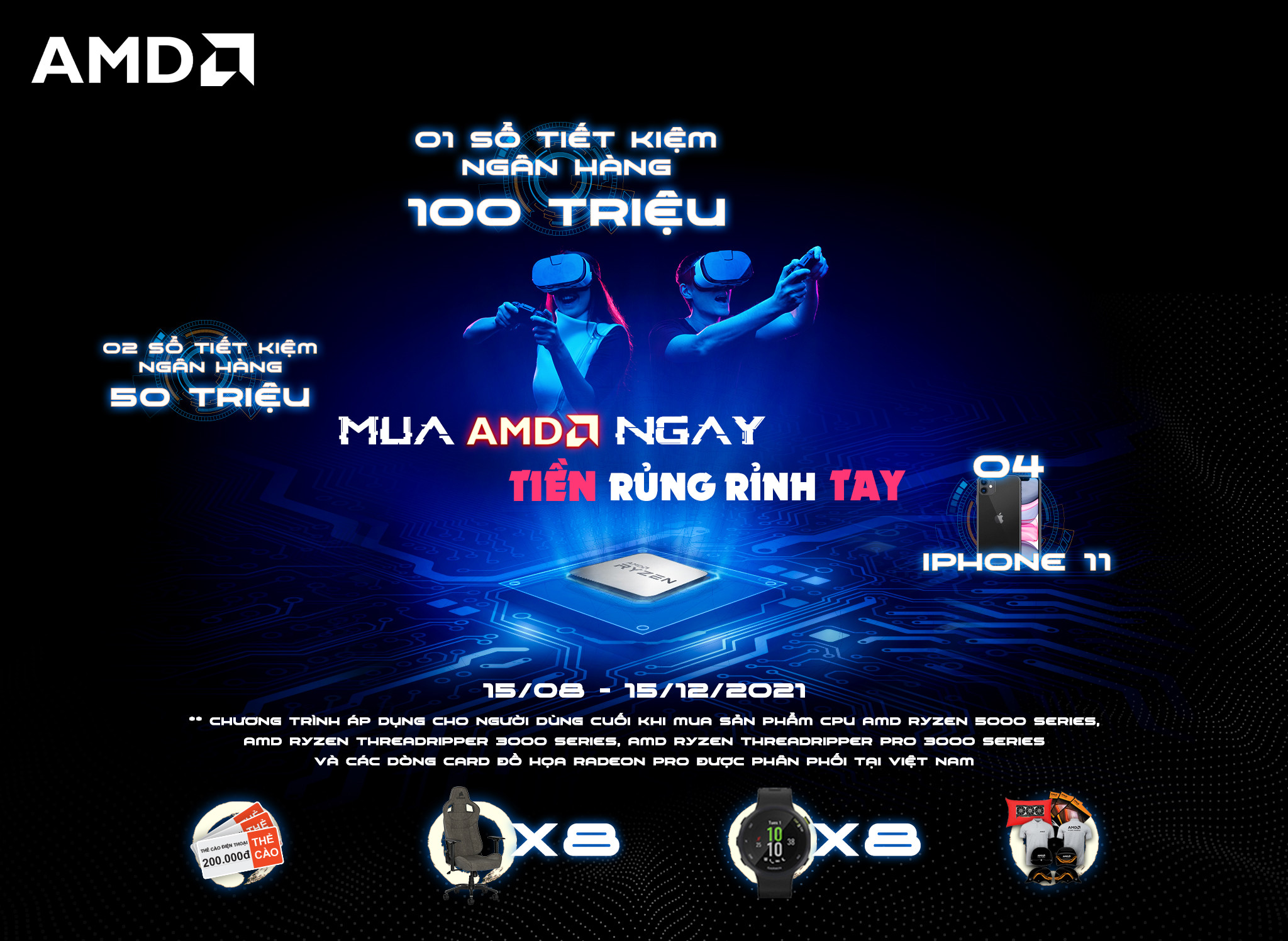 Mua AMD Ngay, Tiền Rủng Rỉnh Tay