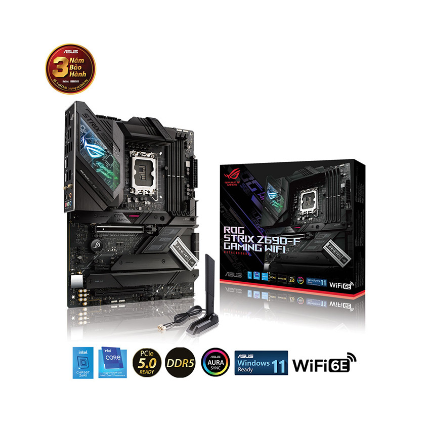 Mainboard ASUS ROG STRIX Z690-F GAMING WIFI (Intel Z690, Socket 1700, ATX, 4 khe RAM DDR5) - MBC