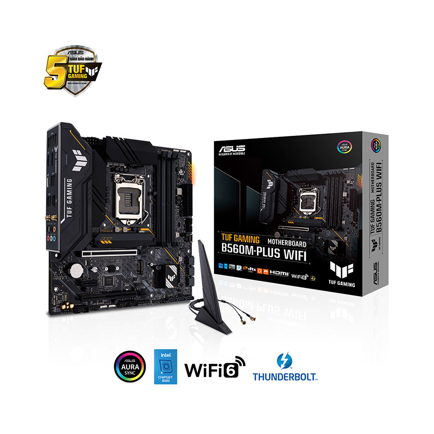 Mainboard ASUS TUF GAMING B560M-PLUS WIFI (Intel B560, Socket 1200, m-ATX, 4 khe Ram DDR4) - MBC