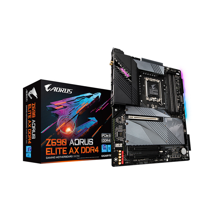 Mainboard Gigabyte Z690 AORUS ELITE AX (Intel Z690, Socket 1700, ATX, 4 khe Ram DDR4) - MBC