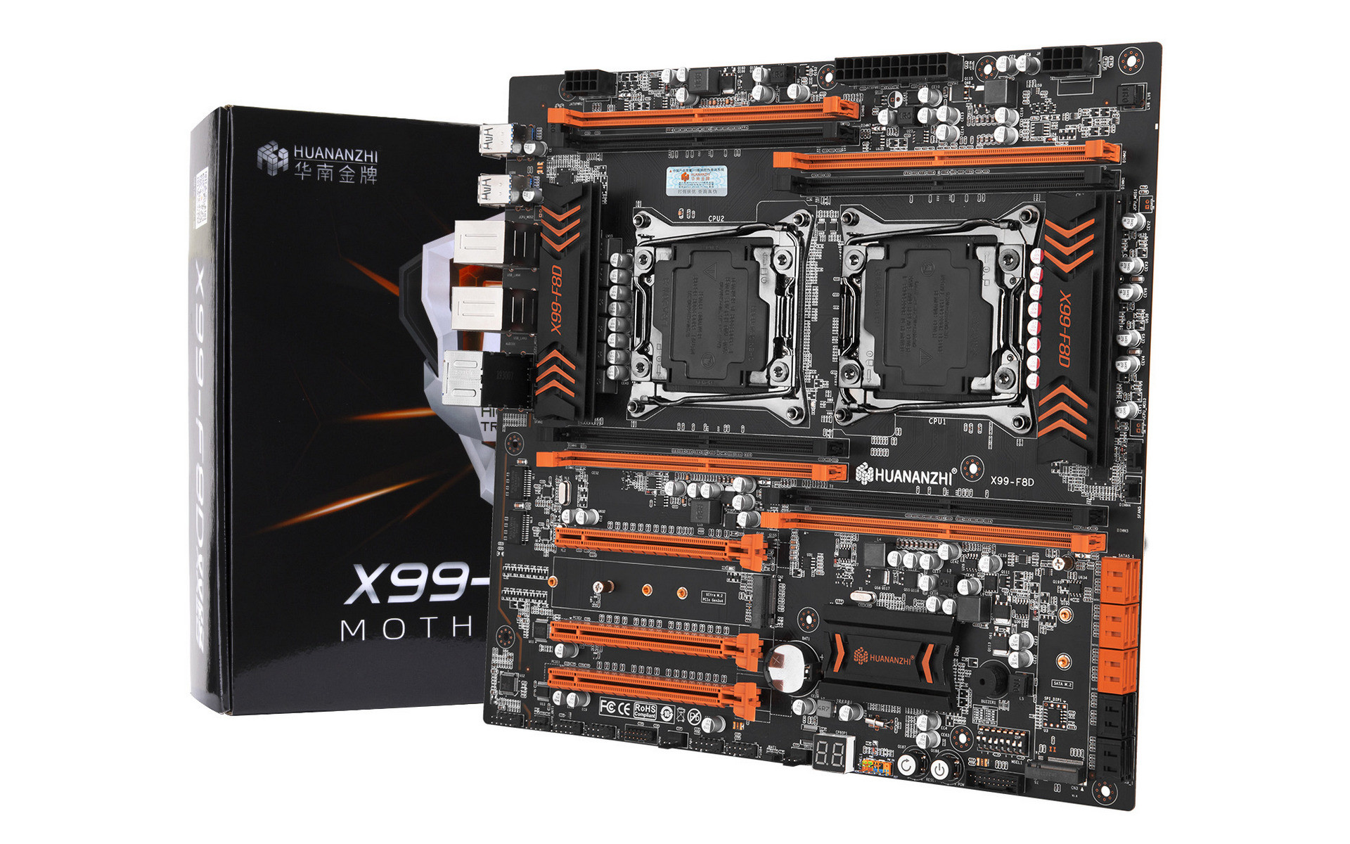 Mainboard HUANANZHI X99 F8D (RAM-4/Dual-XEON/NVMe/Dual-LAN) - MBC