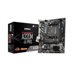 Mainboard MSI A320M-A PRO (AMD A320, Socket AM4, m-ATX, 2 khe RAM DDR4) - MBC