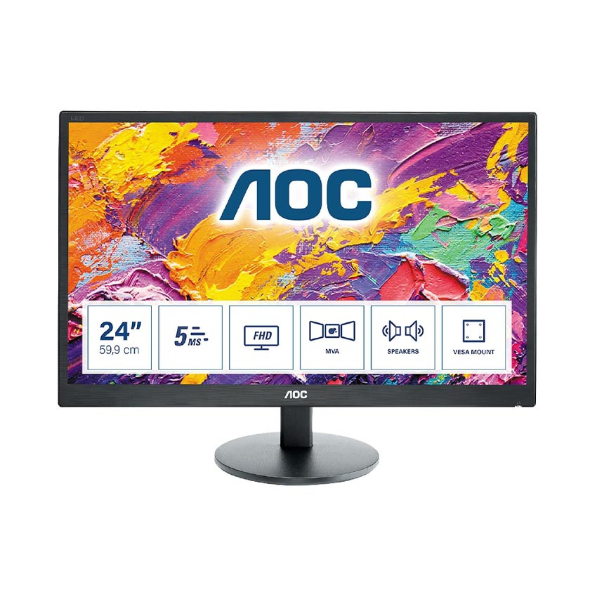 Màn hình AOC M2470SWH/74 (23.8 inch/FHD/IPS/60Hz/5ms/250nits/HDMI+VGA) - MBC