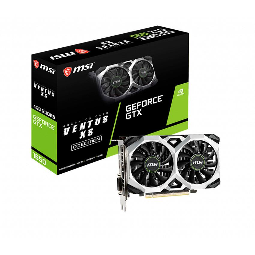 CARD MÀN HÌNH MSI GTX 1650 D6 VENTUS XS OC V3 4GB