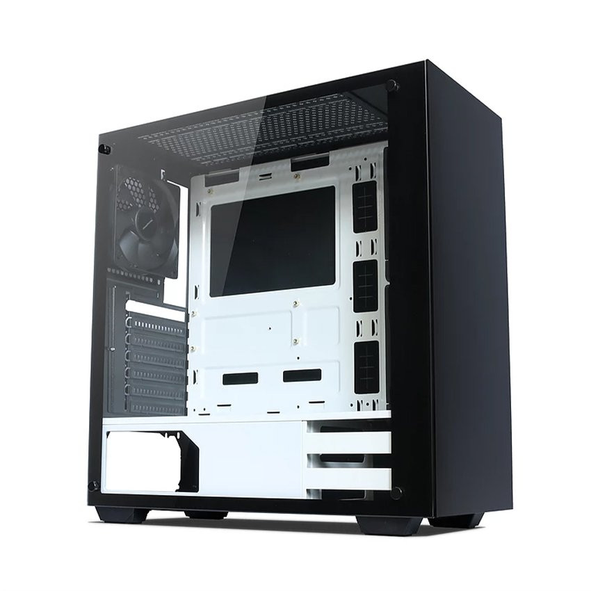 Vỏ Case NEXUS M BW Tempered Glass (Mini Tower/Màu Đen/Trắng) - MBC