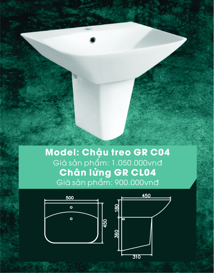 Chậu treo GR-C04