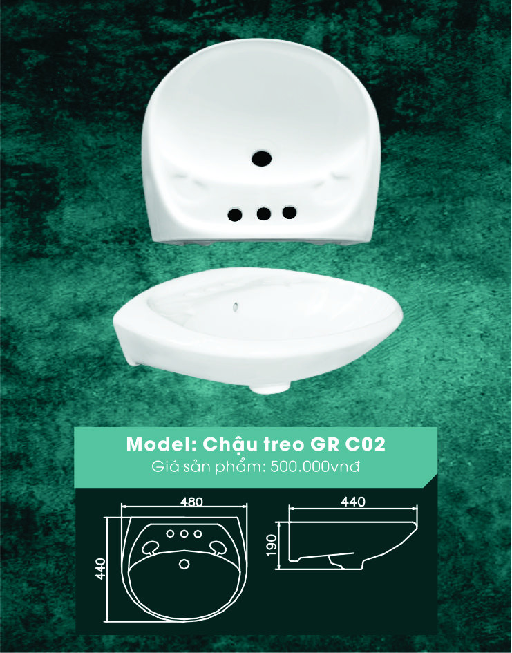 Chậu treo GR-C02
