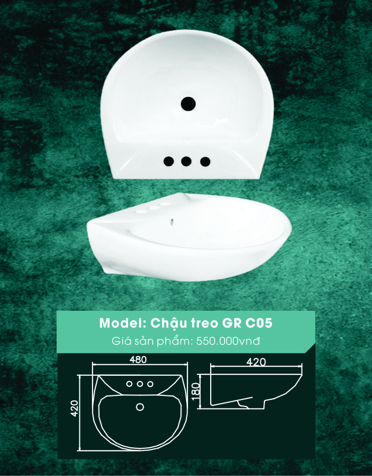 Chậu treo GR-C05