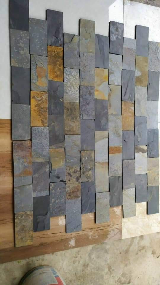 Đá thẻ đa sắc ốp