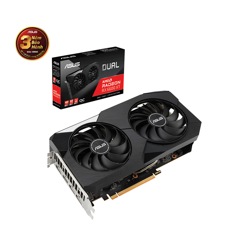 Card màn hình Asus DUAL RX 6600 XT-O8G - MBC
