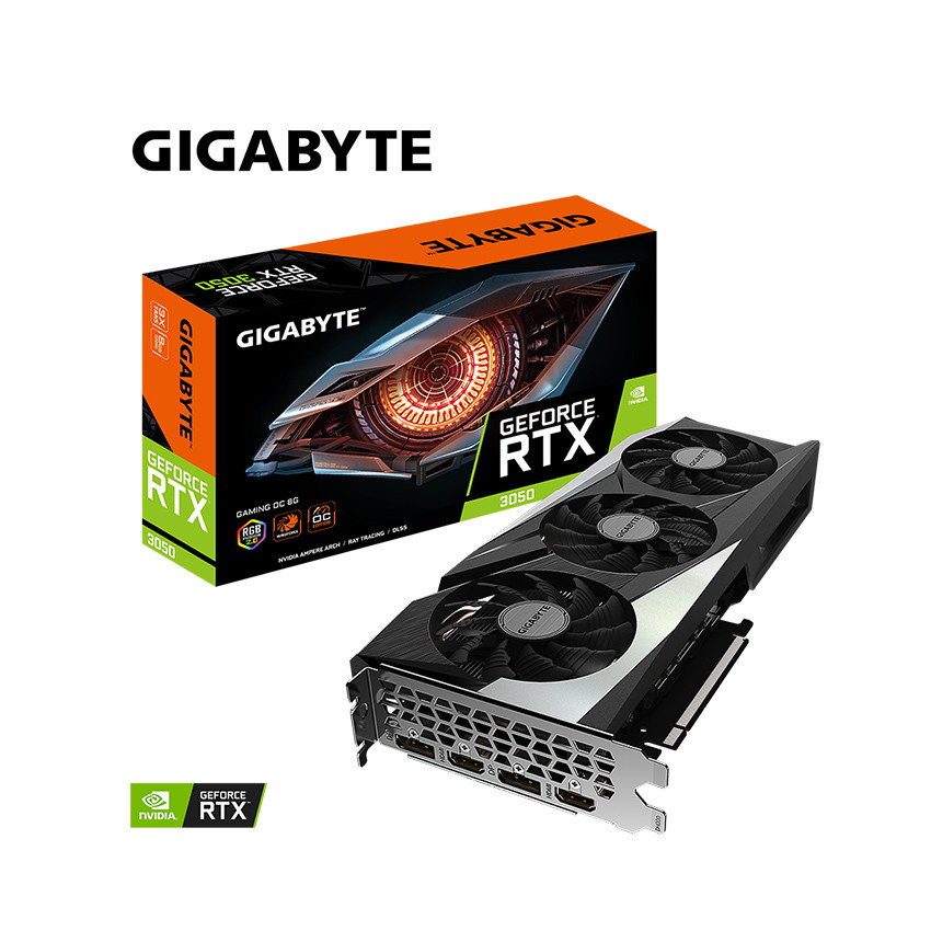 Card màn hình Gigabyte RTX 3050 GAMING OC 8G - MBC