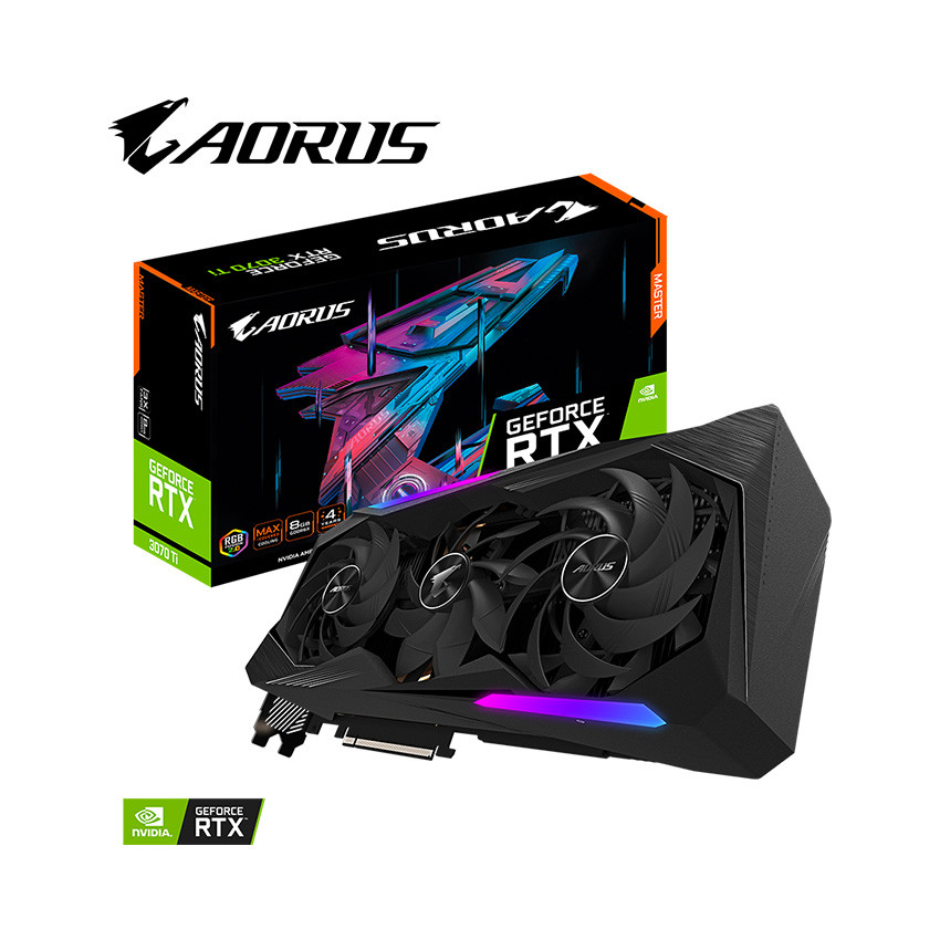 Card màn hình Gigabyte RTX 3070 Ti AORUS MASTER - 8GD - MBC