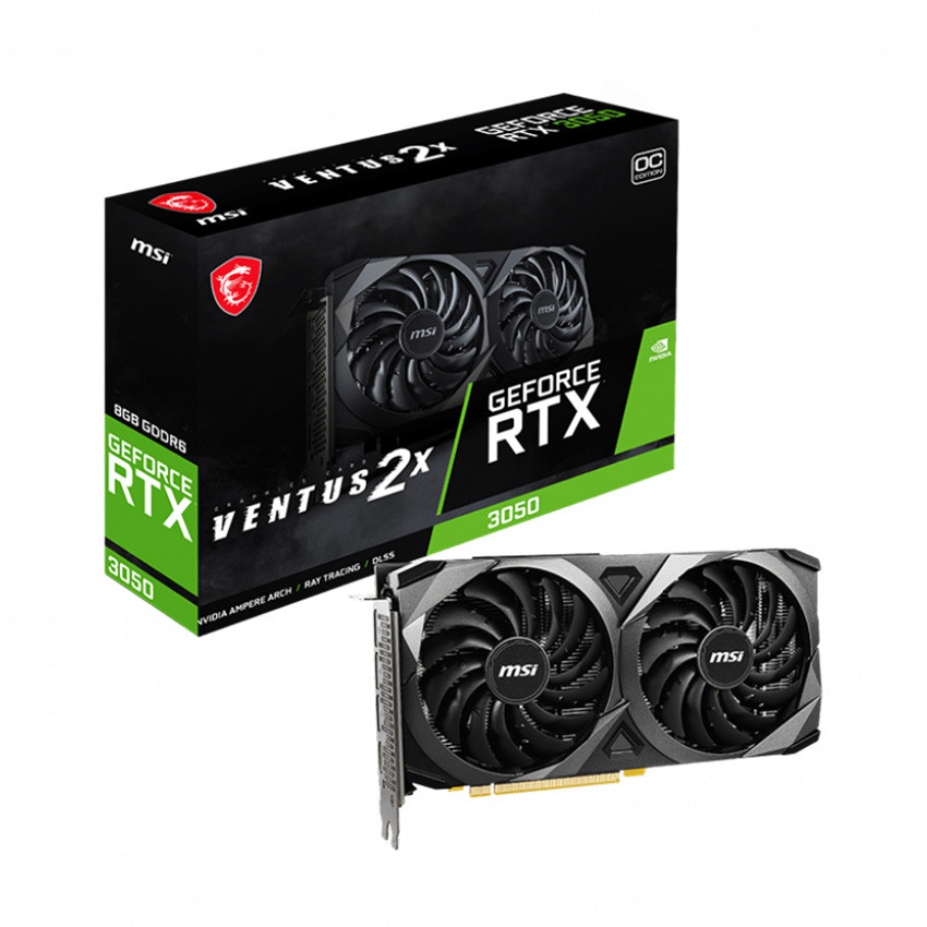 Card màn hình MSI RTX 3050 VENTUS 2X 8G OC - MBC