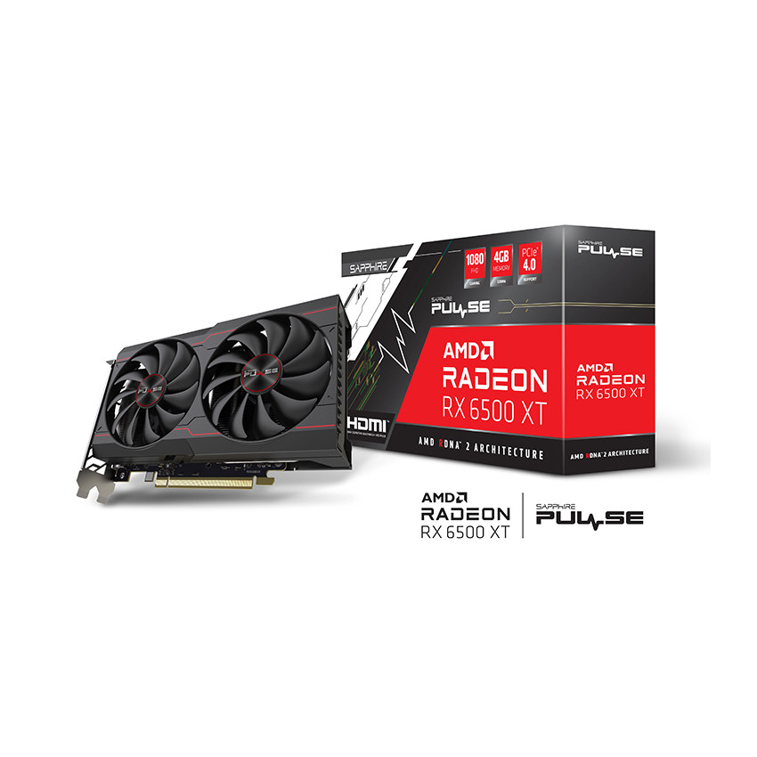 Card màn hình SAPPHIRE PULSE RX 6500 XT GAMING OC 4GB - MBC