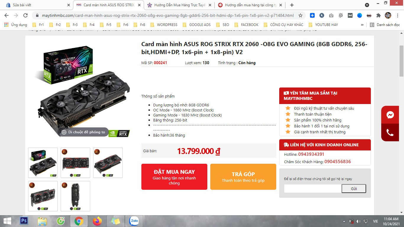 Hướng dẫn đặt hàng online