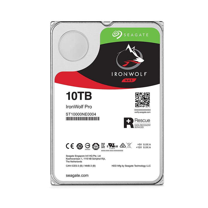 Ổ cứng HDD Seagate Ironwolf Pro 10TB 3.5 inch, 7200RPM, SATA, 256MB Cache (ST10000NE0008) - MBC