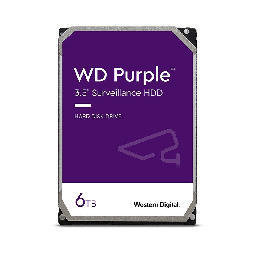 Ổ cứng HDD WD Purple 6TB 3.5 inch, 5400RPM, SATA, 64MB Cache (WD60PURZ) - MBC