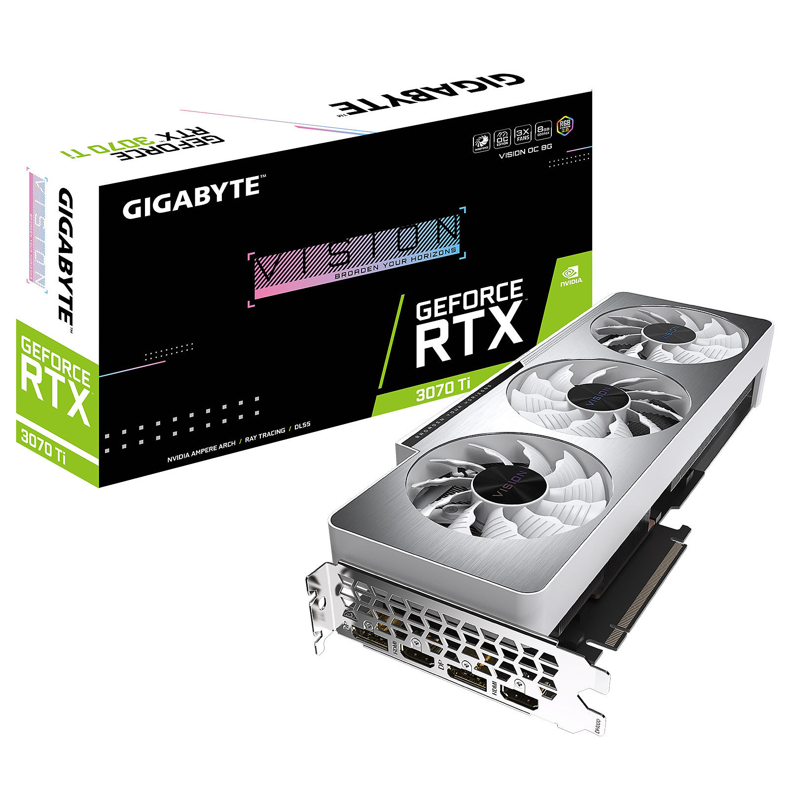VGA GIGABYTE GeForce RTX 3070 Ti VISION OC 8G (GV-N307TVISION OC-8GD) - MBC