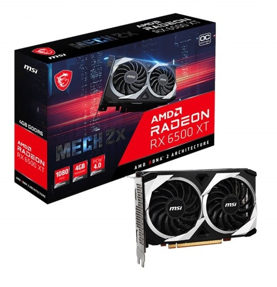 VGA MSI Radeon RX 6500 XT MECH 2X 4G OC - MBC