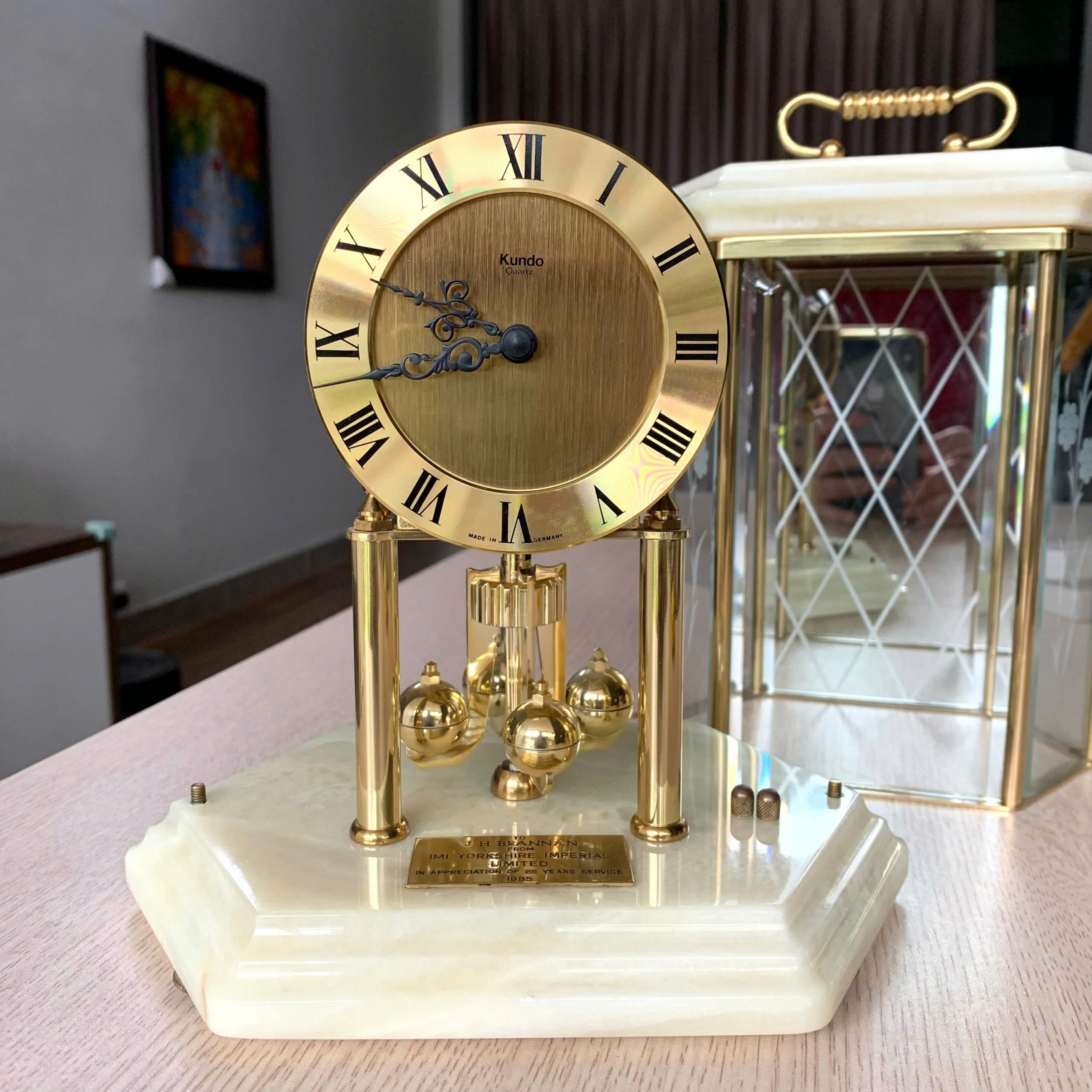 Đồng hồ lục lăng Kundo Đức, đá cẩm thạch