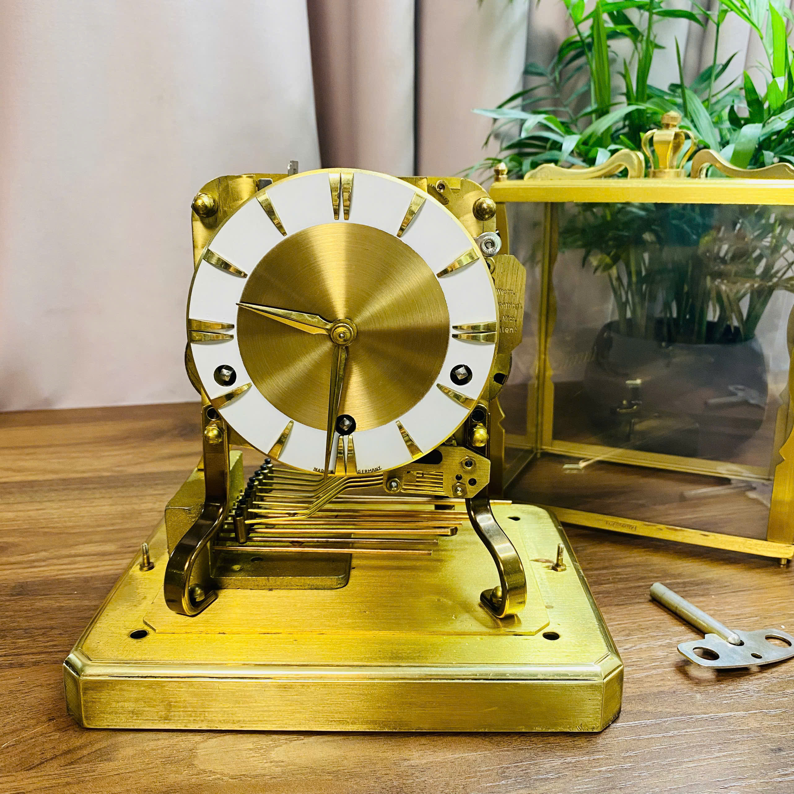 Đồng hồ để bàn Schatz 8 gông 8 búa 3 bản nhạc khó kiếm