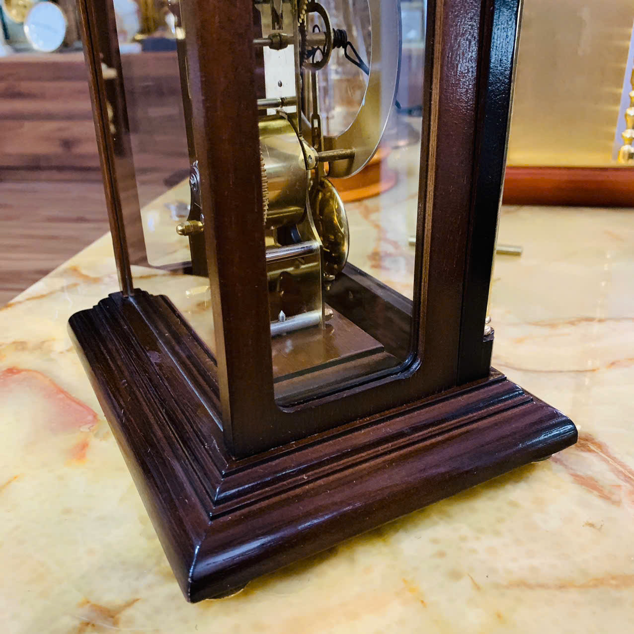 Đồng hồ hộp gỗ Seth Thomas mái vòm