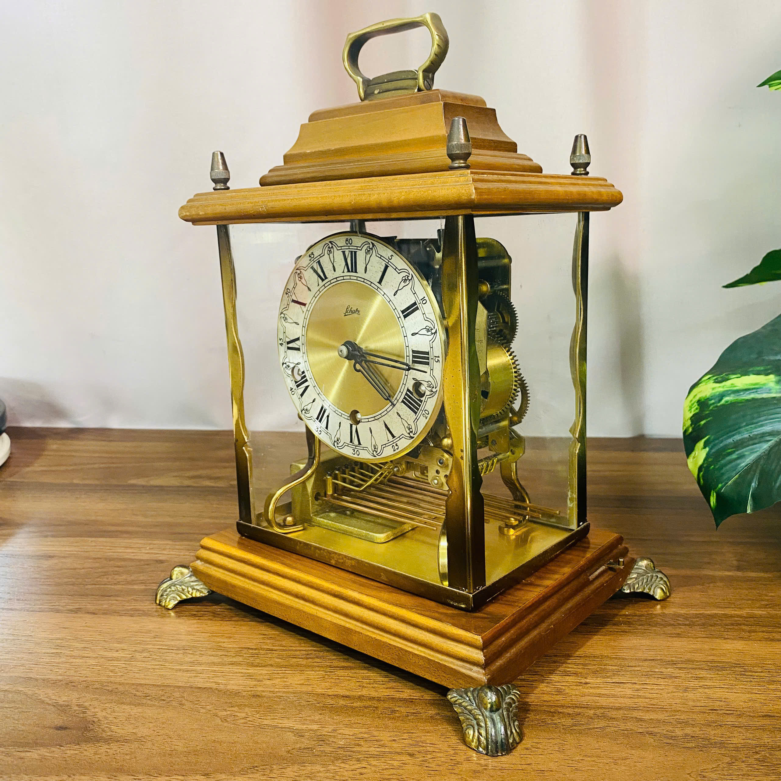 Đồng hồ để bàn Schatz 8 gông 8 búa 3 bản nhạc